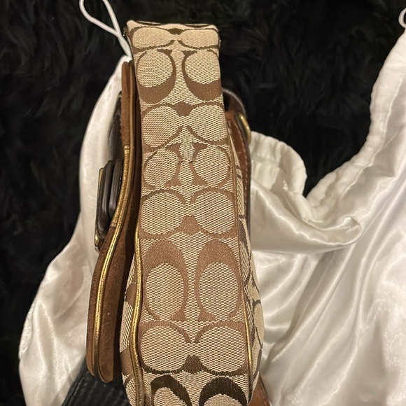 Coach signature c brown bronze khaki mini bag - Picture 4 of 15